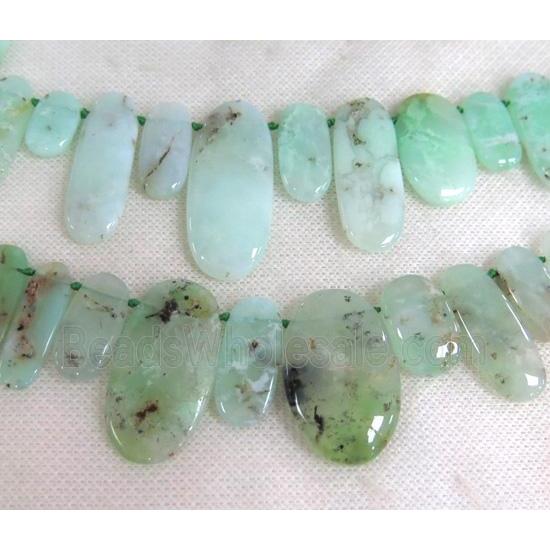 Australian Chrysoprase beads, green, AB-grade