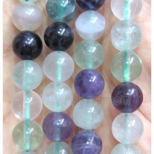round Fluorite beads, dye