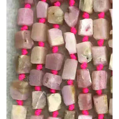 pink Opal Stone nugget beads, freeform chip