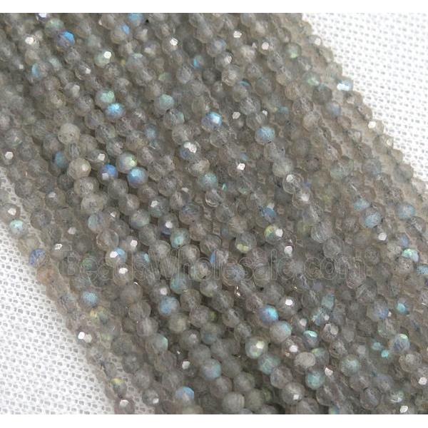 Labradorite beads, faceted rondelle