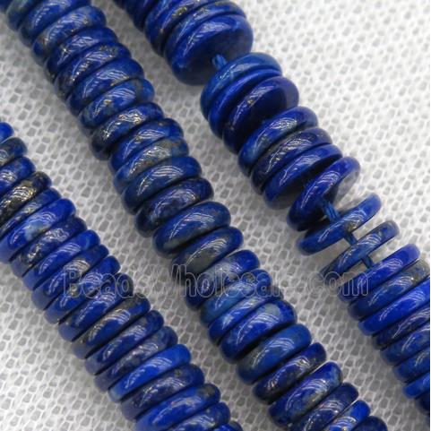 lapis lazuli heishi beads, blue