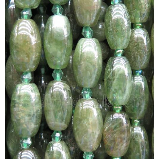 natural green Apatite Rice beads