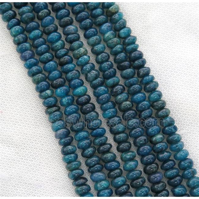 blue Apatite beads, rondelle