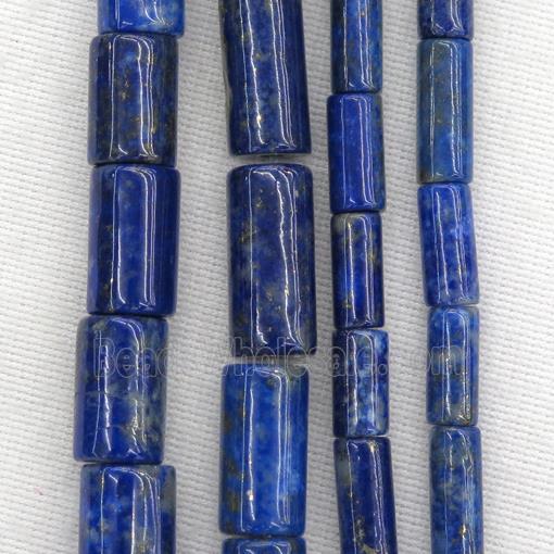 blue Lapis Lazulie tube beads