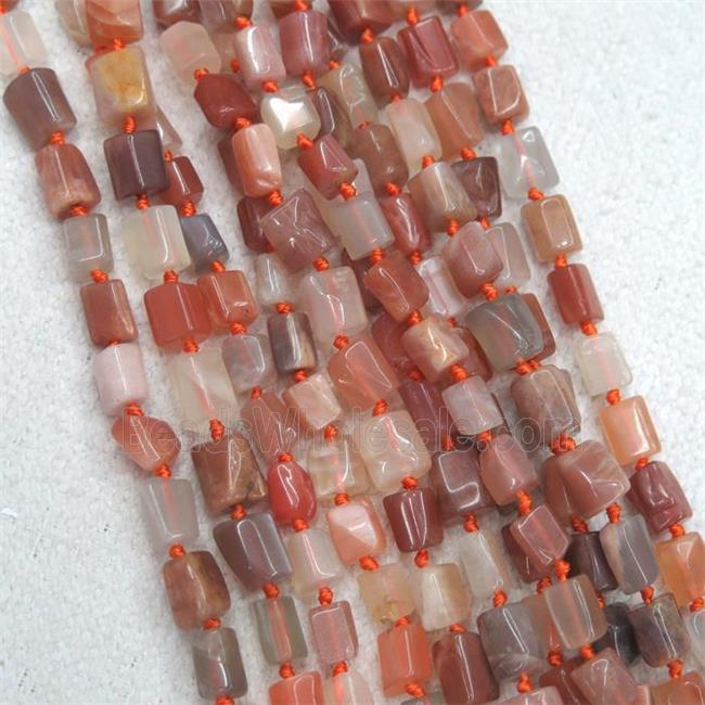 orange MoonStone beads chip, tube