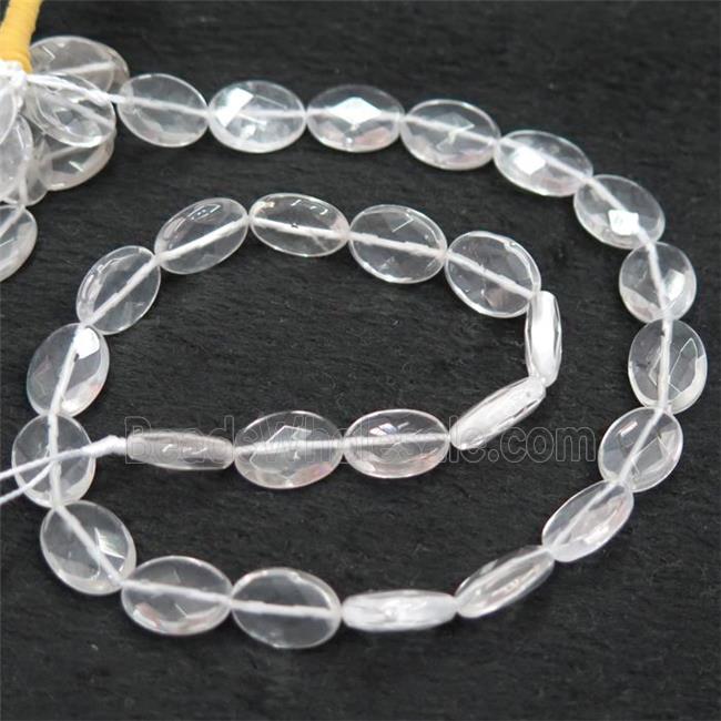 Clear Quartz oval beads, faceted