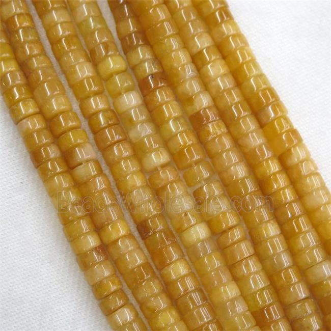 yellow Jade heishi beads