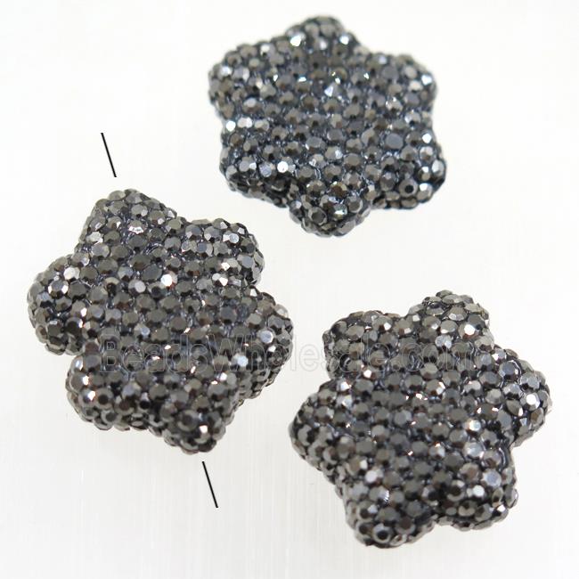 resin bead paved rhinestone