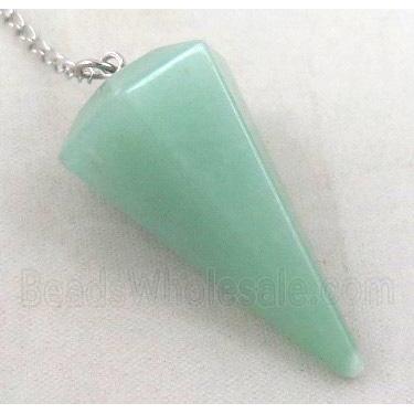 green aventurine pendulum pendant