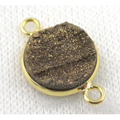 sunagate druzy connector, round