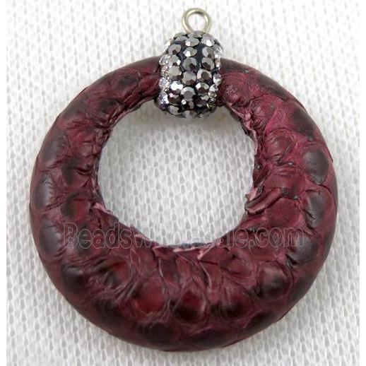 gemstone pendant paved rhinestone