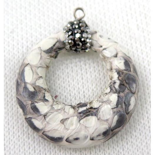 gemstone pendant paved rhinestone