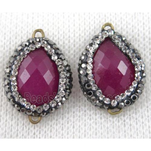 gemstone connector paved rhinestone