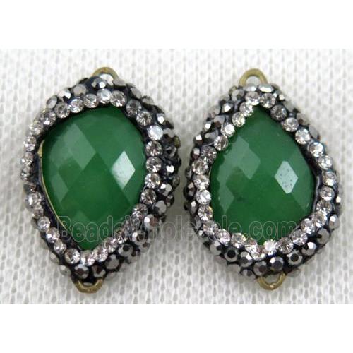 gemstone connector paved rhinestone