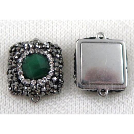 gemstone connector paved rhinestone