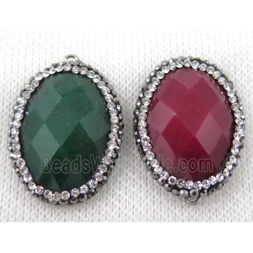 gemstone connector paved rhinestone