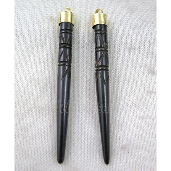 black bone pendant, spike