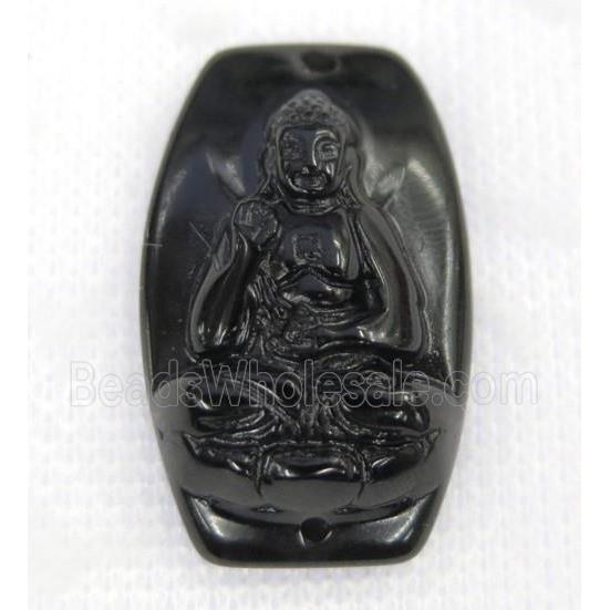 black Obsidian buddha connector