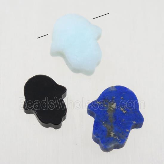 mix gemstone hamsahand pendant