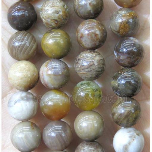American Wooden Opal Stone Beads, round