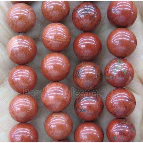 round Red Jasper Beads, grade A