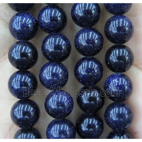 blue sandStone beads, round