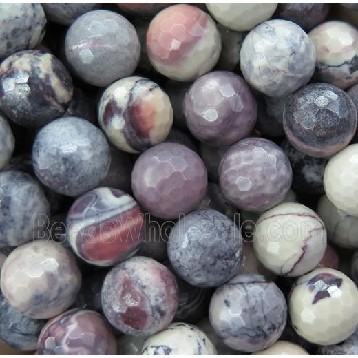 porcelain Jasper beads, faceted round