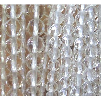 Clear Quartz beads, faceted round