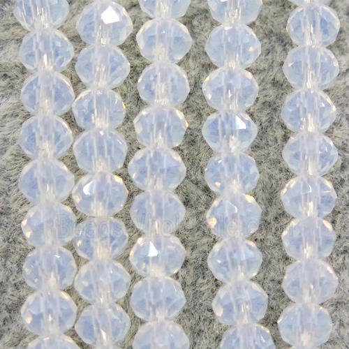 opalite chinese crystal glass beads, faceted rondelle
