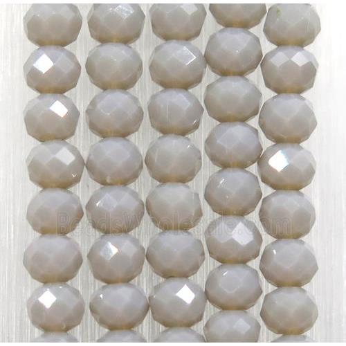 chinese crystal glass beads, faceted rondelle