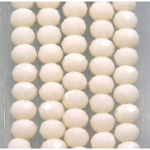 chinese crystal glass beads, faceted rondelle