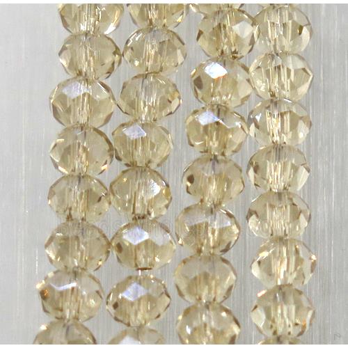 chinese crystal glass beads, faceted rondelle