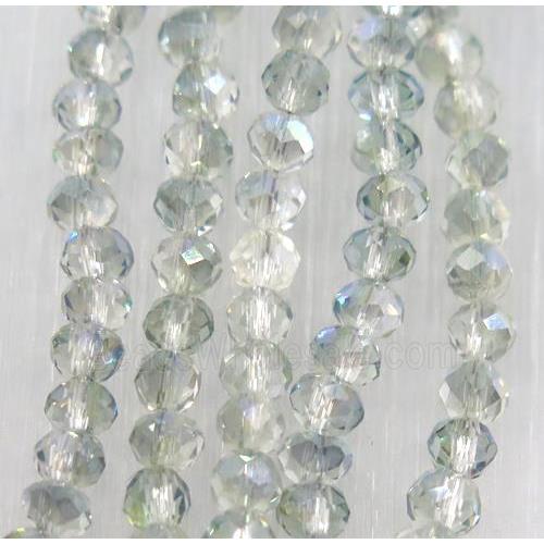 chinese crystal glass bead, faceted rondelle