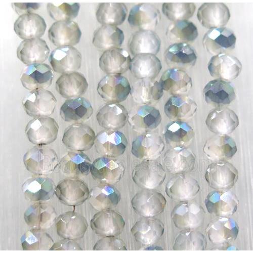 chinese crystal glass bead, faceted rondelle