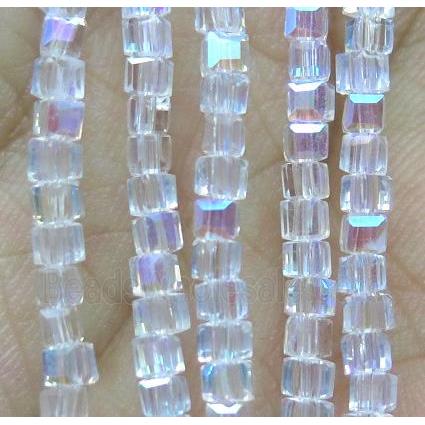 Chinese crystal bead, faceted cube
