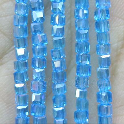 Chinese crystal bead, faceted cube