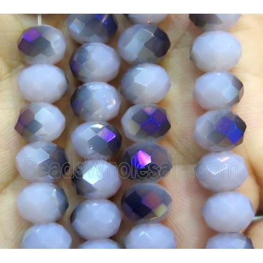 Chinese crystal glass bead, faceted rondelle