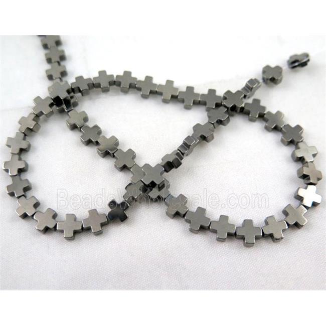 hematite cross beads