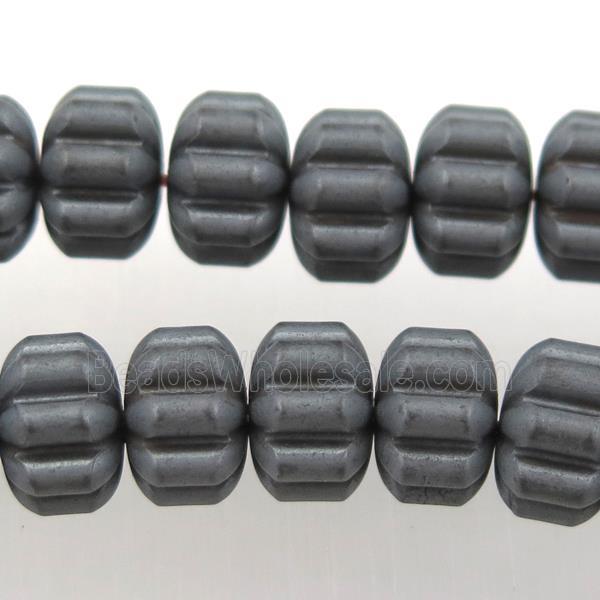 matte black Hematite beads