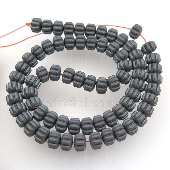 matte black Hematite beads