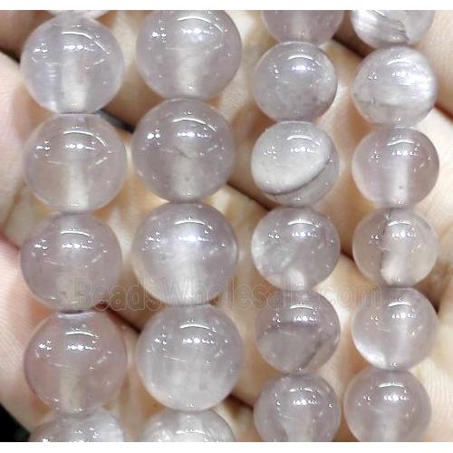 round jade beads, grey dye