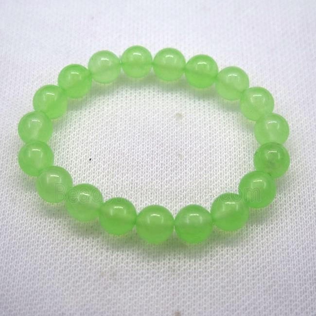 Stretch Jade bracelet, dye