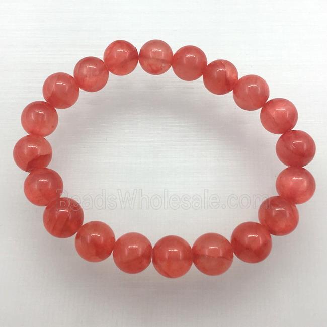 Stretch Jade bracelet, dye