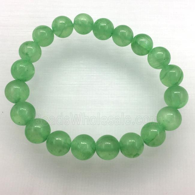 Stretch Jade bracelet, dye