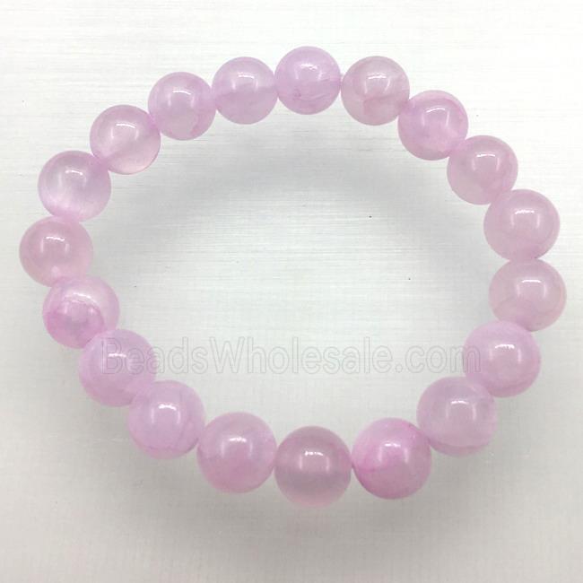 Stretch Jade bracelet, dye
