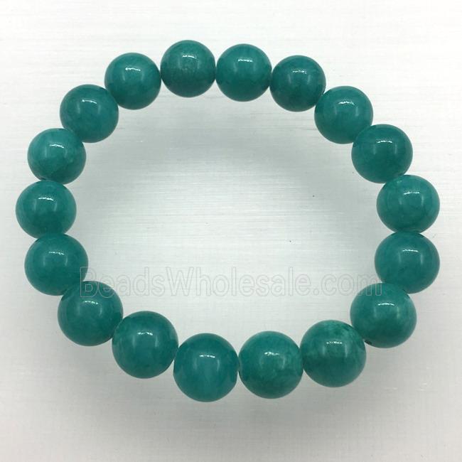 Stretch Jade bracelet, dye
