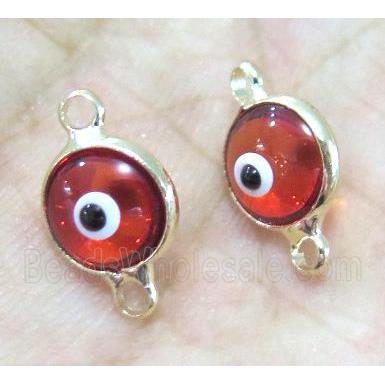 lampwork connector, eye, gold plated