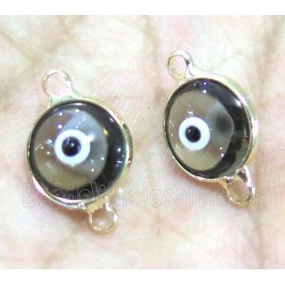 lampwork connector, eye, gold plated