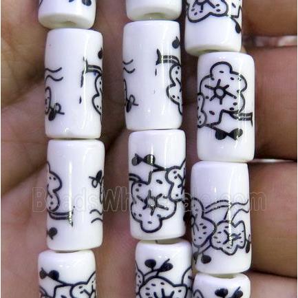 Porcelain beads, tube