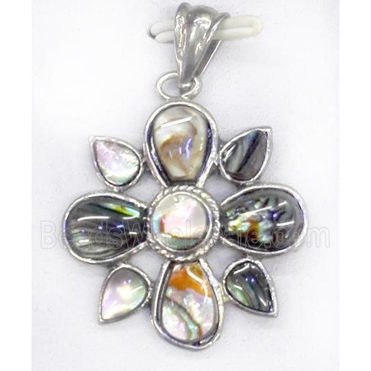 Paua Abalone shell pendant
